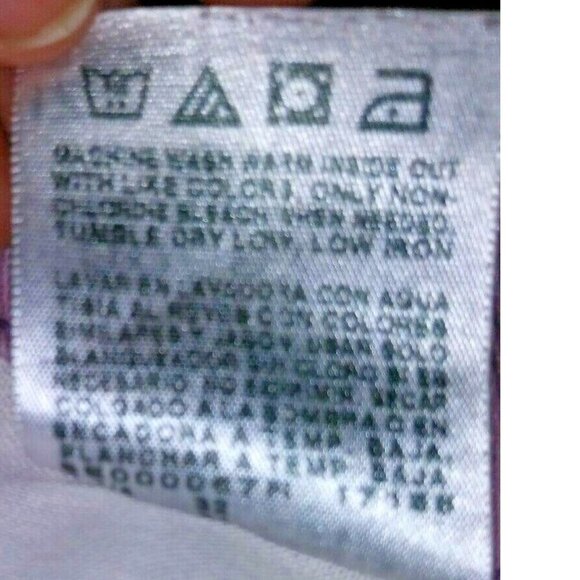 Lee Jeans Womens Lavender Sz 16 Relaxed Straight Leg at the Waist flaw paint - Picture 9 of 10